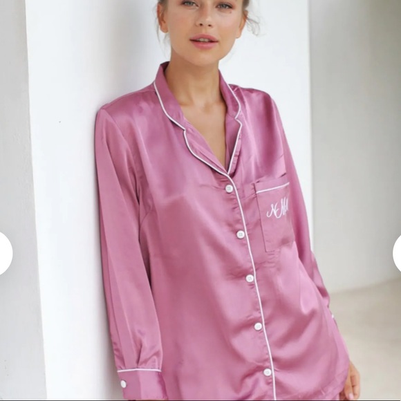 Seline Bespoke Loungewear Other - NWT Seline Lounge Bespoke loungewear Dusty Blue Sleep Top in Large